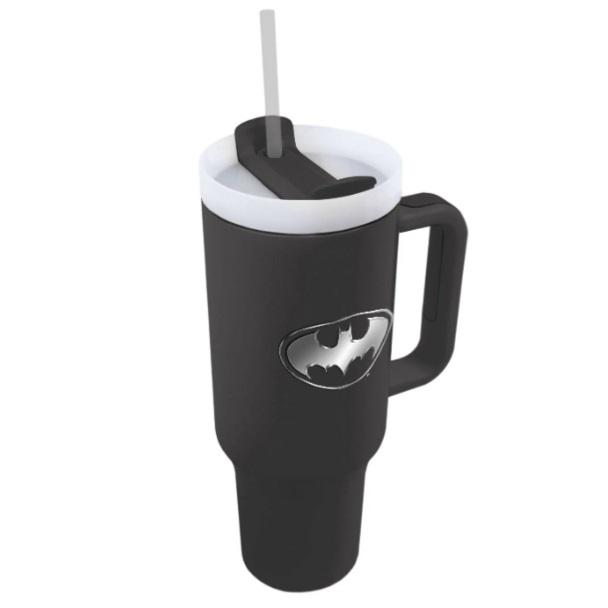 Batman (Bat Emblem) travel cup with straw (1180 ml) / Batman - logo (1180 ml) kubek podróżny ze słomką (1180 ml)