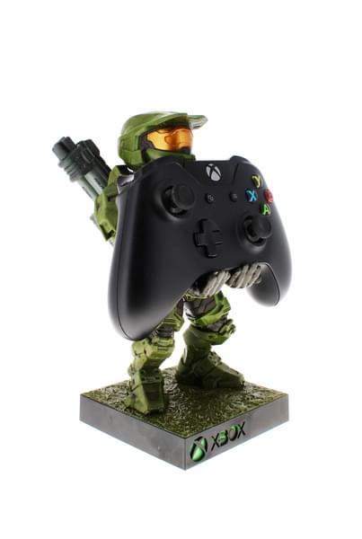 Halo Master Chief Exclusive Variant phone & controller holder (20 cm) with light up square base / stojak Halo Master Chief Exclusive Variant (20 cm) ze świecącą podstawą