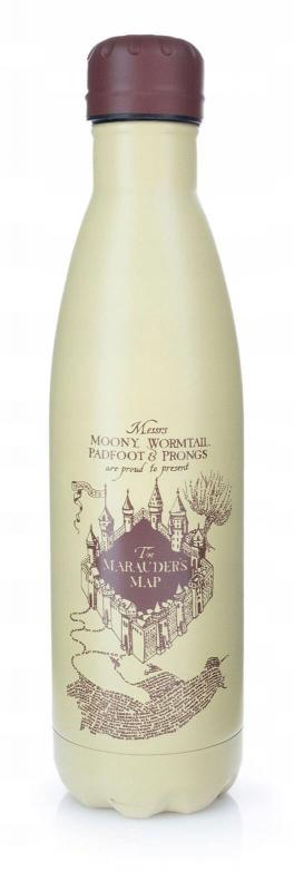 HARRY POTTER (MARAUDERS MAP) METAL DRINKS BOTTLE (540 ml) / Harry Potter butelka metalowa - Mapa Huncwotów (540 ml)