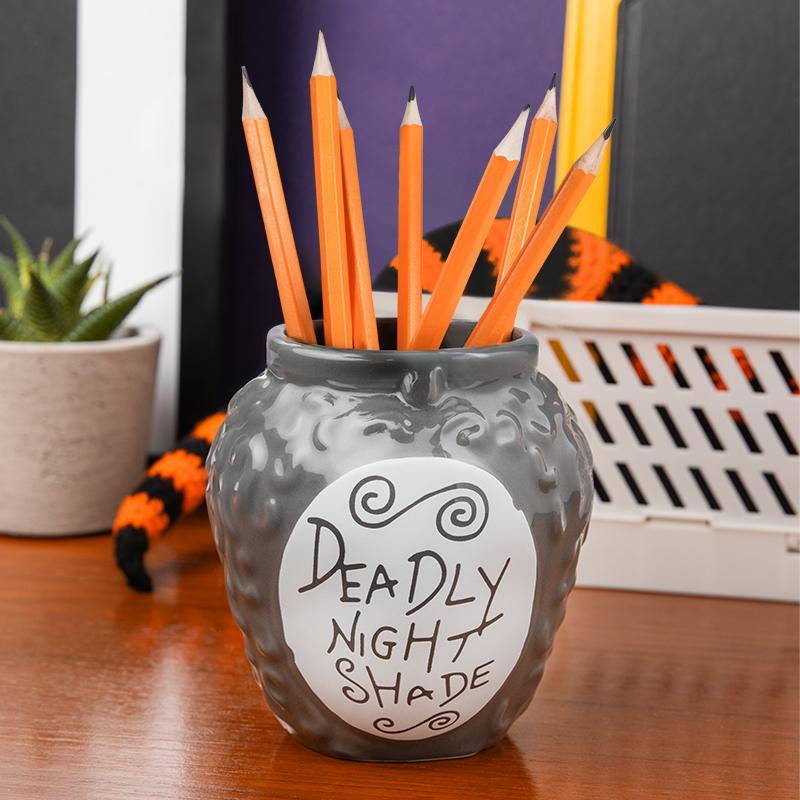 The Nightmare Before Christmas Deadly Nightshade Pen and Plant Pot (glow in the dark) / przybornik na biurko - doniczka Miasteczko Halloween (świeci w ciemności)