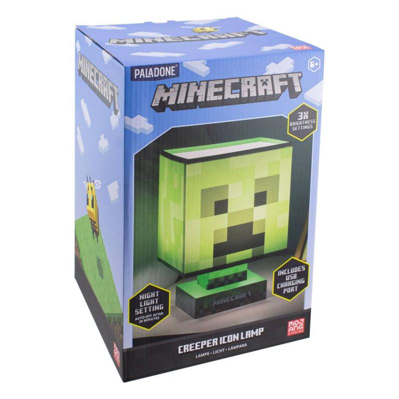 Minecraft Creeper Lamp and USB Charger (high: 26 cm) / lampa Minecraft Creeper z ładowarką USB (wysokość: 26 cm)