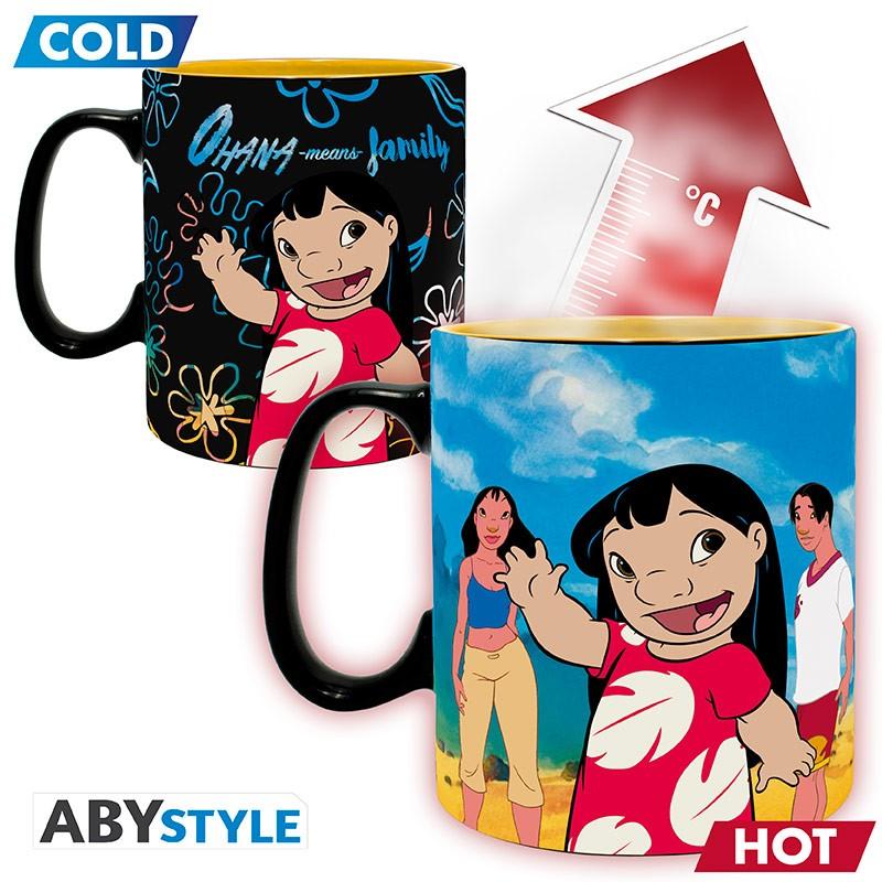 DISNEY Mug Heat Change (460 ml) - Lilo & Stitch / Disney kubek termoaktywny Lilo i Stitch (460 ml) - ABS