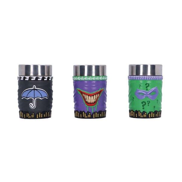 DC Batman Super-Villain Collectible Mini Cup Set (4 pcs) / Zestaw kieliszków DC Comics Super-Villain (4 sztuki)