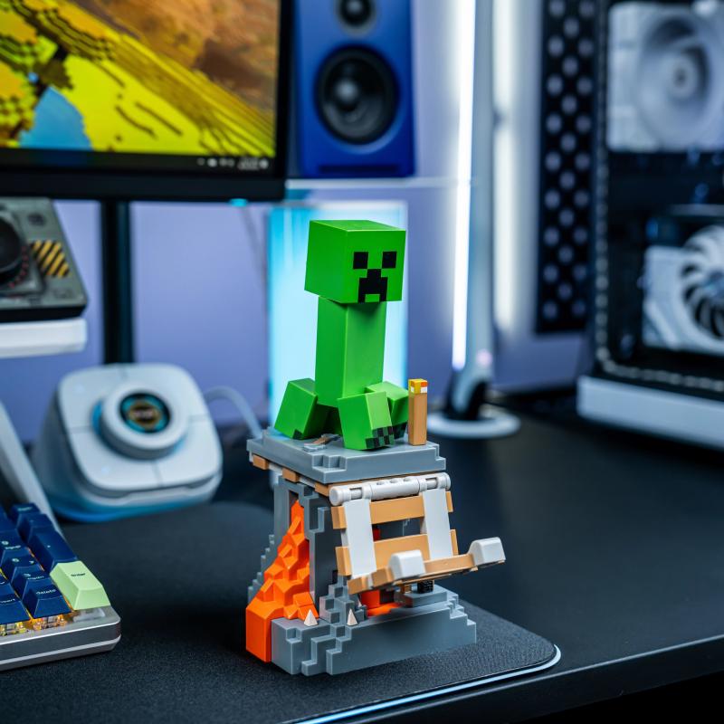 Minecraft - Creeper phone & controller holder (high: 20 cm) / Minecraft stojak na telefon - kontroler (wysokość: 20 cm) - Creeper