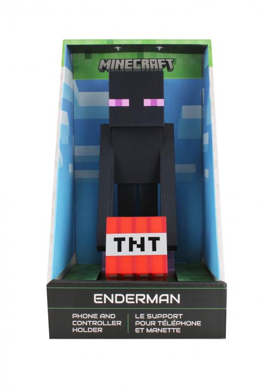 Minecraft - Enderman phone & controller holder (high: 20 cm) / Minecraft stojak na telefon - kontroler (wysokość: 20 cm) - Enderman