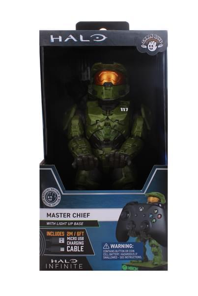 Halo Master Chief Exclusive Variant phone & controller holder (20 cm) with light up square base / stojak Halo Master Chief Exclusive Variant (20 cm) ze świecącą podstawą