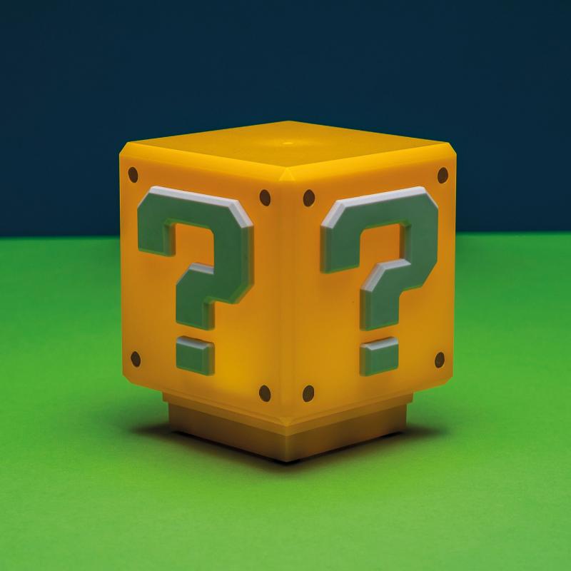 Super Mario Mini Question Block Light with sound / lampka Super Mario mini znak zapytania z dźwiękiem