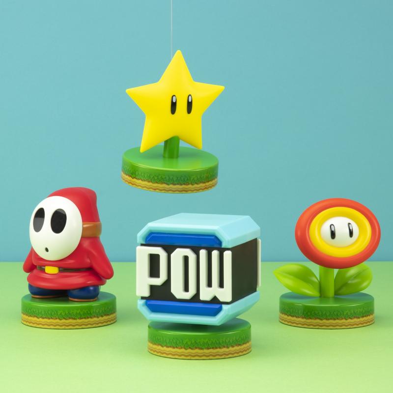 Super Mario Pow Block Icon Light / lampka Super Mario Pow block