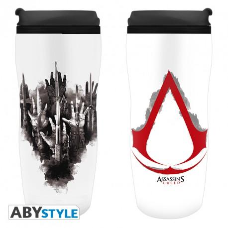 ASSASSIN'S CREED Travel mug - Crest / kubek termiczny ASSASSINS CREED - Herb - ABS