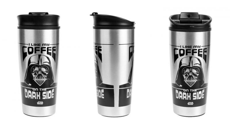 STAR WARS (I LIKE MY COFFEE ON THE DARK SIDE) METAL TRAVEL MUG / kubek termiczny (metalowy) Gwiezdne Wojny