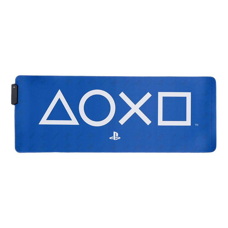 Playstation Light Up desk mat - mousepad (80 x 30 cm) / Playstation mata na biurko - podkładka pod myszkę (80 x 30 cm) z podświetleniem