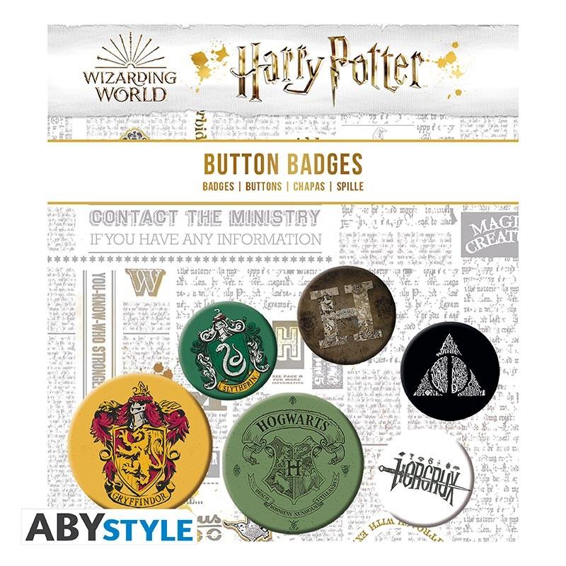 HARRY POTTER - Badge Pack - Symbols / Harry Potter zestaw przypinek Symbole - ABS