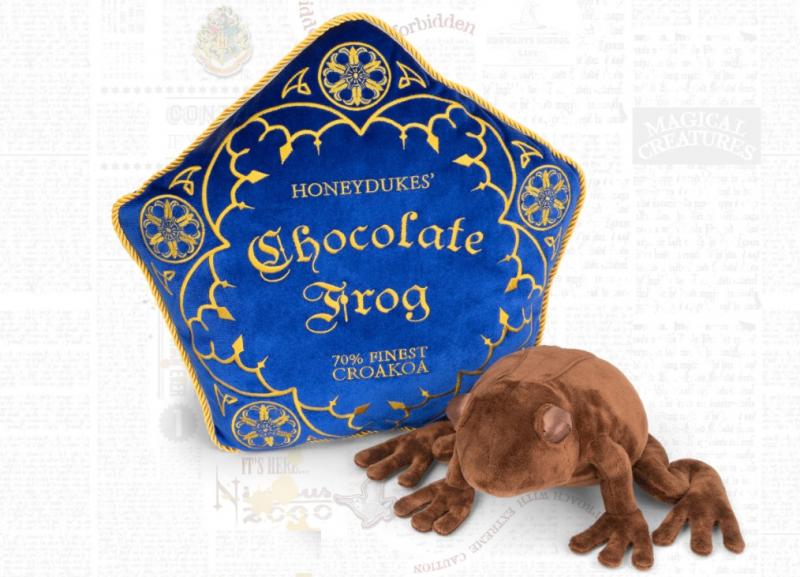 Harry Potter Chocolate Frog cushion and plush / zestaw Harry Potter pluszowa żaba i poduszka