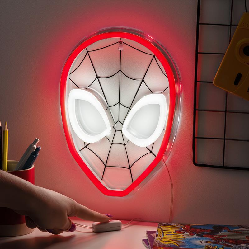 Marvel Spider-man Wall Mountable LED Neon Light (high: 26 cm) / Marvel Spier-man neonowa lampka ścienna (wysokość: 26 cm)