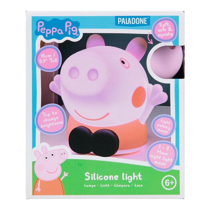 Peppa Pig Silicone Light Rechargeable Battery (high: 15 cm) / Świnka Peppa silikonowa lampka z akumulatorem (wysokość: 15 cm)