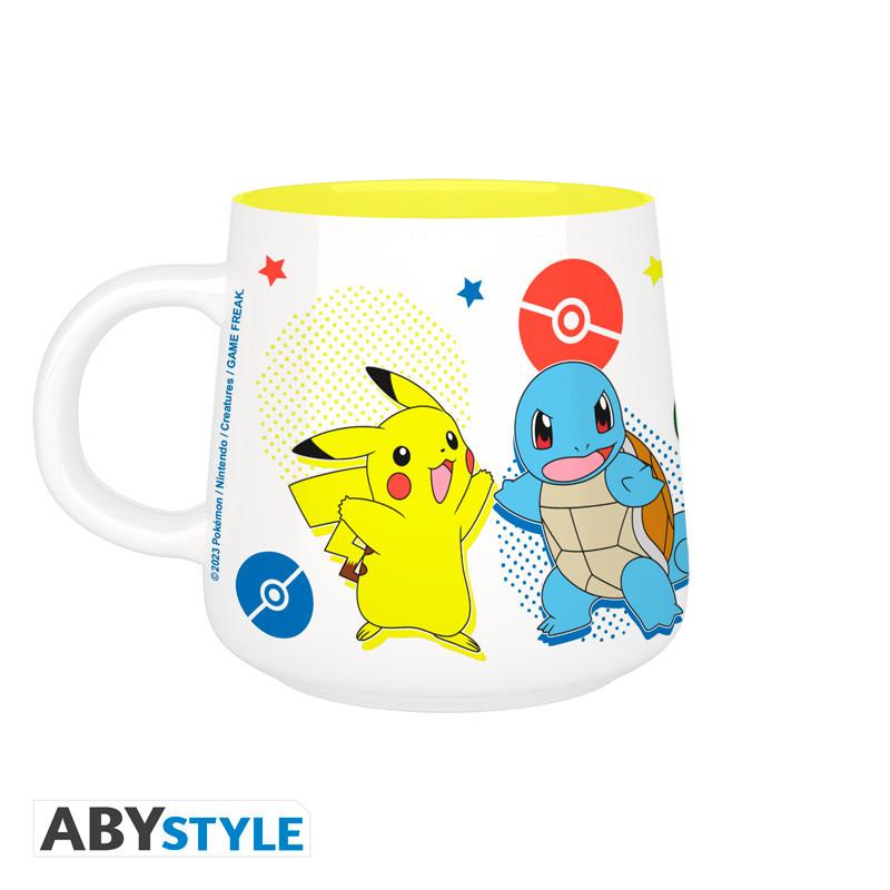 POKEMON breakfast set: mug + bowl - Pikachu & Kanto Starters / Zestaw śniadaniowy Pokemon: miska + kubek Pikachu & Kanto Starters - ABS