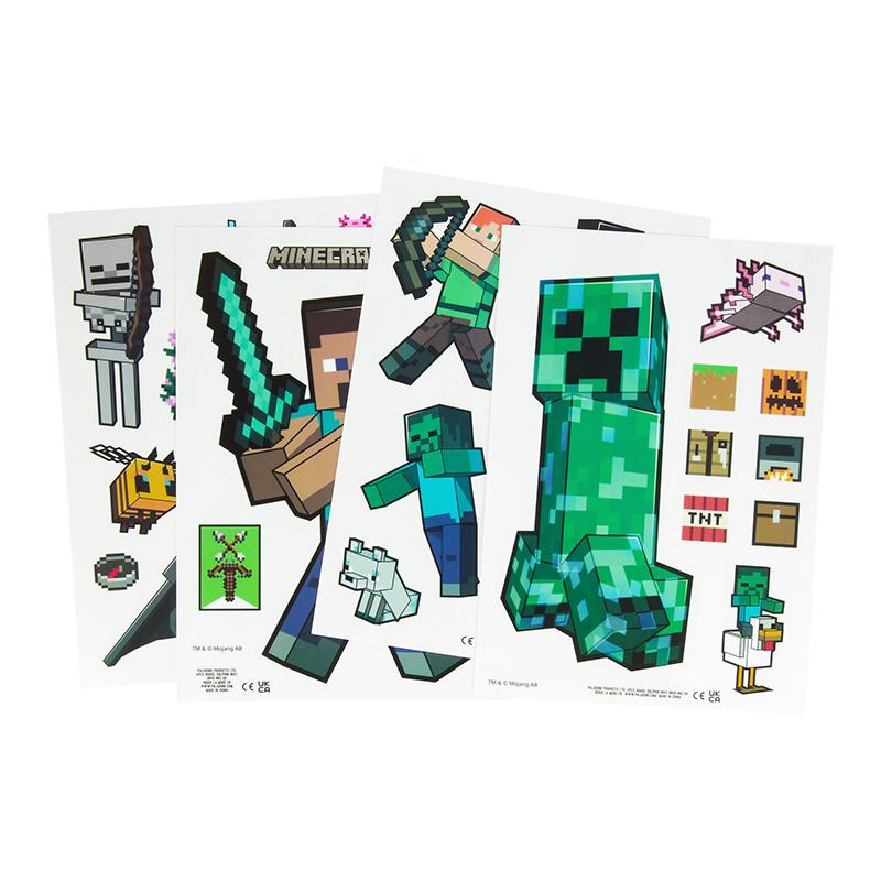 Minecraft Window Cling Decals Set / zestaw naklejek Minecraft (okienne)