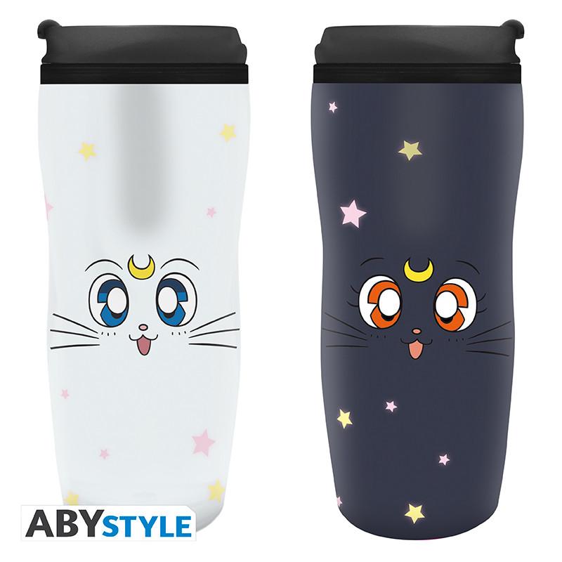 SAILOR MOON travel mug Luna & Artemis / Czarodziejka z Księżyca kubek podróżny Luna & Artemis - ABS