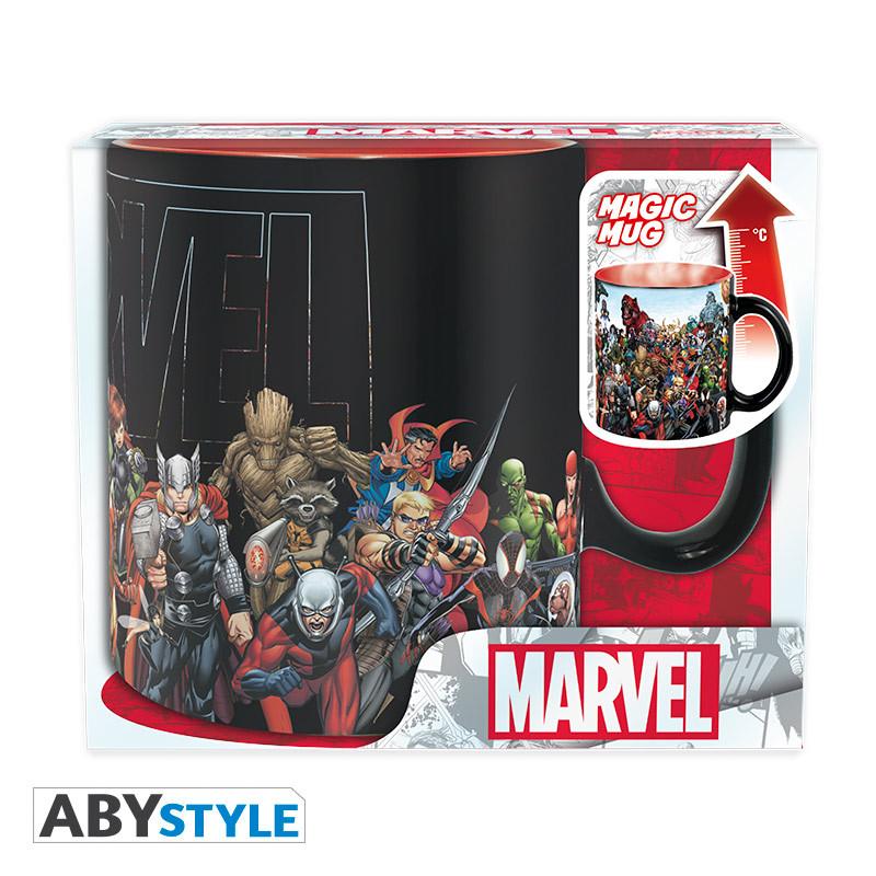 Marvel mug heat change (460 ml) - Marvel Heroes / Marvel kubek termoaktywny (460 ml) Bohaterowie Marvela - ABS