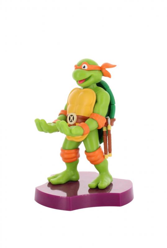 TMNT: Michaelangelo Cable Guys Holdem - Earbud Holder (11 cm) / Stojak na słuchawki Wojownicze Żółwie Ninja - Michaelangelo (11 cm)