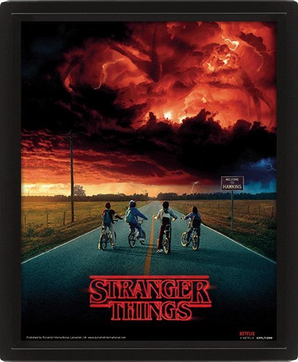 Stranger Things (MIND FLAYER) 3D Lenticular Poster in frame (29 x 24 x 4 cm) / Stranger Things plakat 3D w ramce - Kosiarz umysłów ( 29 x 24 x 4 cm)