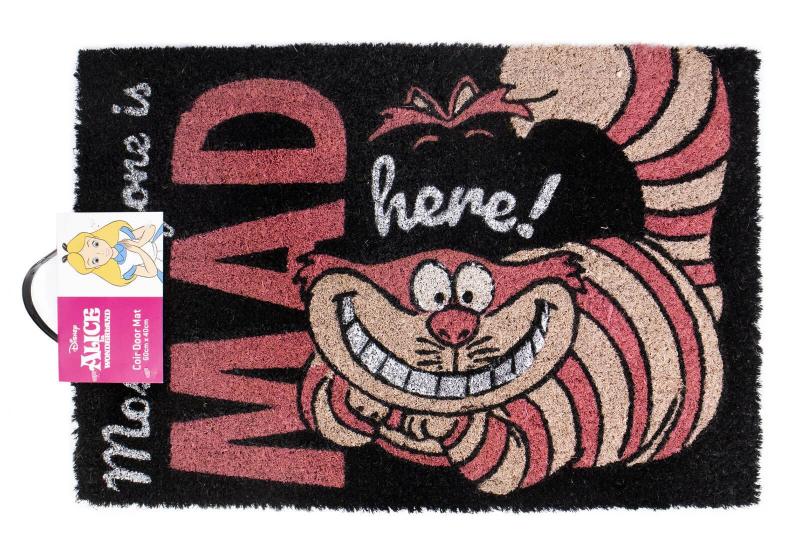 DISNEY ALICE IN WONDERLAND - WE'RE ALL MAD HERE! DOORMAT (60 x 40 cm) / wycieraczka pod drzwi Disney - Alicja w Kraine Czarów (60 x 40) cm