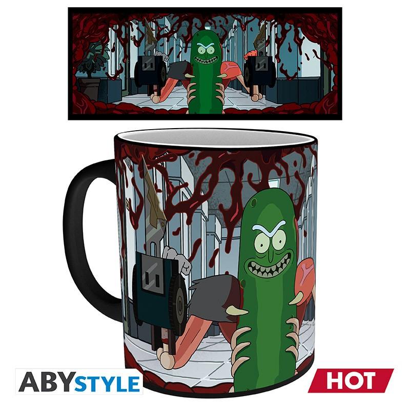 RICK AND MORTY mug heat change - Pickle Rick / kubek termoaktywny Rick & Morty - Rick Ogórek - ABS