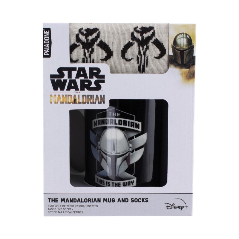 Star Wars The Mandalorian Mug and Socks gift set / zestaw prezentowy Gwiezdne Wojny - Mandalorian: kubek plus skarpetki