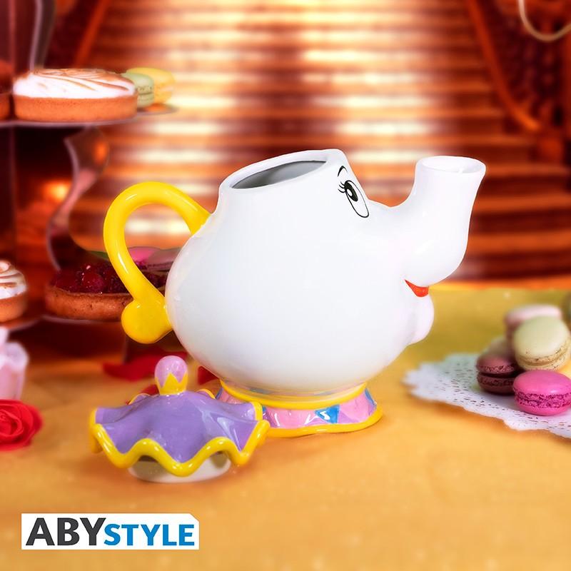 DISNEY Beauty and the Beast Teapot set - Mrs. Potts and Chip / Zestaw prezentowy Disney Piękna i Bestia - Pani Imbryk i Bryczek - ABS