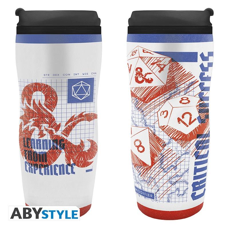 DUNGEONS & DRAGONS travel mug - Sketch Dice / Dungeons & Dragons kubek termiczny - ABS