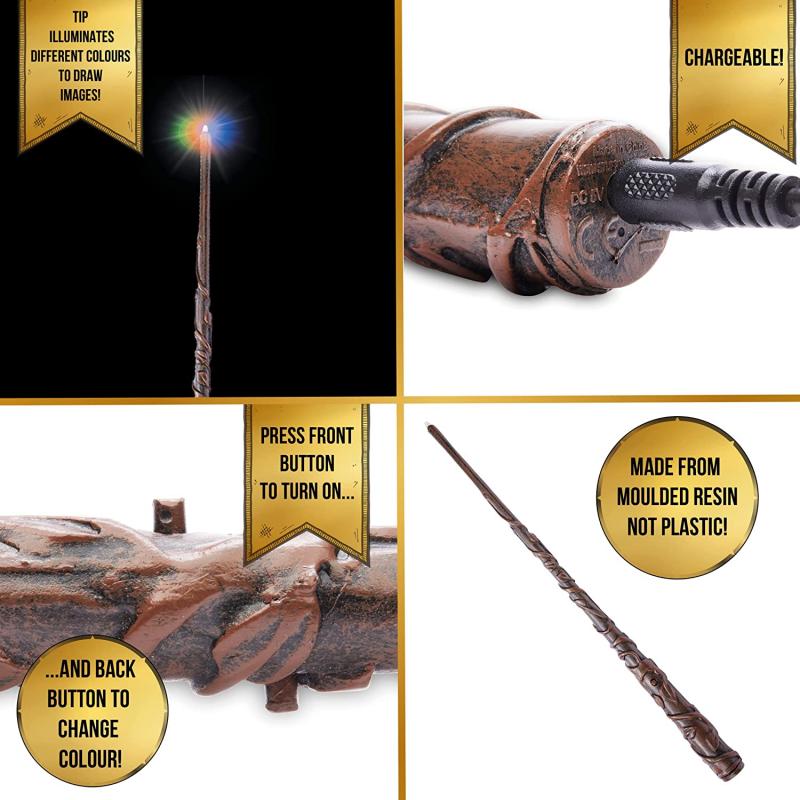 HARRY POTTER - Deluxe Lumos Wand - Hermione - 35 cm / różdżka Harry Potter Deluxe Lumos - Hermiona - 35 cm