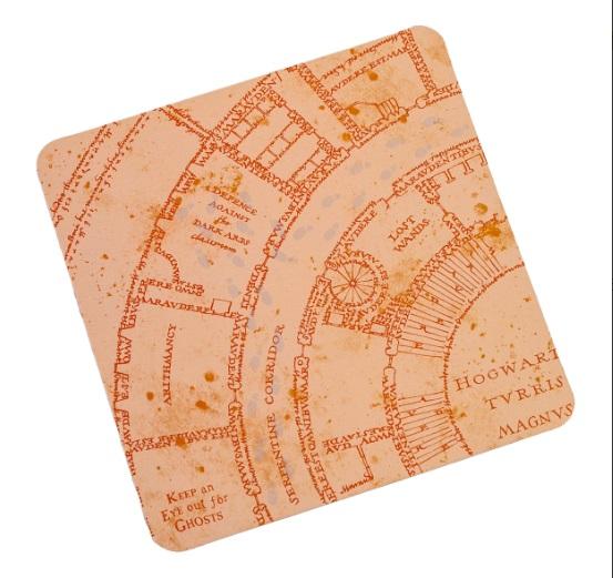 Harry Potter: Marauders Map Heat Changing Coasters (4pcs) / Harry Potter: Mapa Huncwotów podkładki termoaktywne (4 szt)