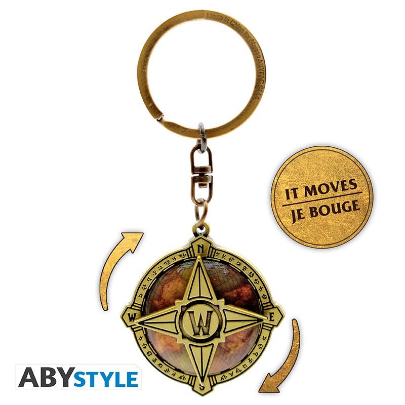 WORLD OF WARCRAFT Moving Keychain - Azeroth's Compas / brelok ruchomy World of Warcraft - Azeroth kompas - ABS