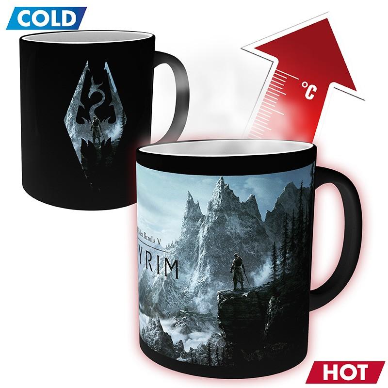 Skyrim Dragon Symbol heat change mug / kubek termoaktywny Skyrim Dragon Symbol - ABS