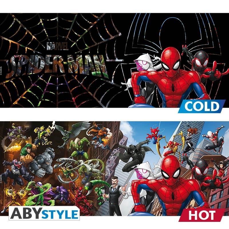 MARVEL Mug Heat Change (460 ml) Spider-Man Multiverse / kubek termoaktywny Marvel Spiderman (460 ml) - ABS