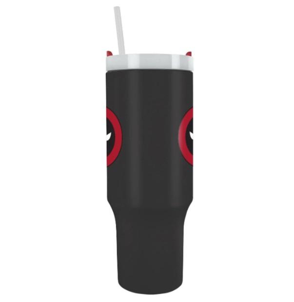 Marvel Deadpool (symbol) travel cup with straw (1180 ml) / Marvel Deadpool (symbol) kubek podróżny ze słomką (1180 ml)