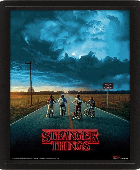 Stranger Things (MIND FLAYER) 3D Lenticular Poster in frame (29 x 24 x 4 cm) / Stranger Things plakat 3D w ramce - Kosiarz umysłów ( 29 x 24 x 4 cm)