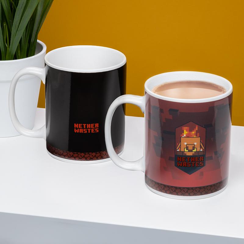 Minecraft Nether Heat Change Mug / Minecraft kubek termoaktywny Nether