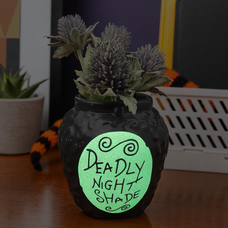 The Nightmare Before Christmas Deadly Nightshade Pen and Plant Pot (glow in the dark) / przybornik na biurko - doniczka Miasteczko Halloween (świeci w ciemności)