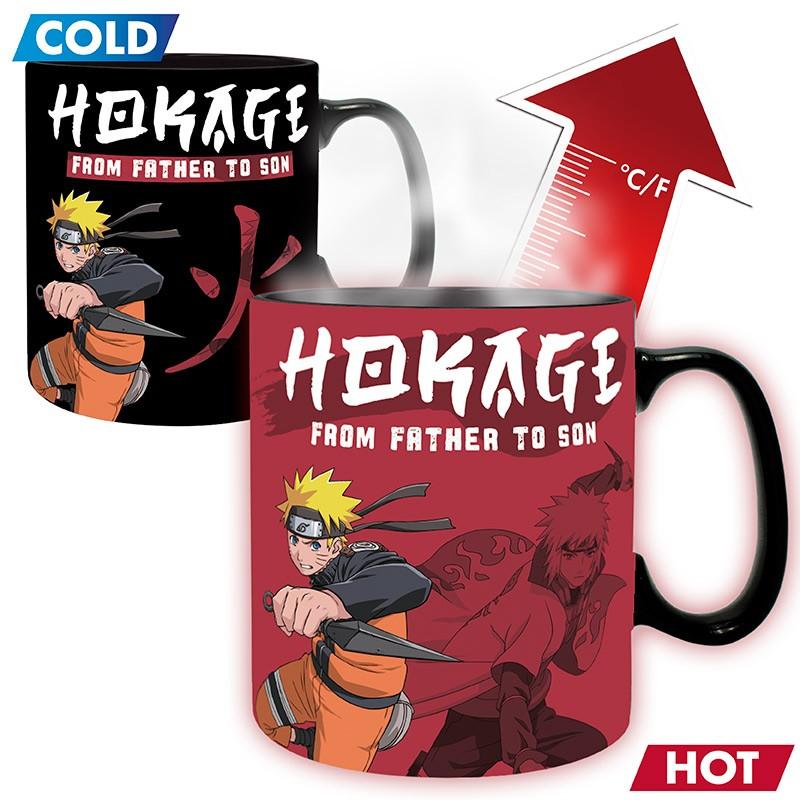 NARUTO SHIPPUDEN - Mug Heat Change - 460 ml - FROM FATHER TO SON - ABS