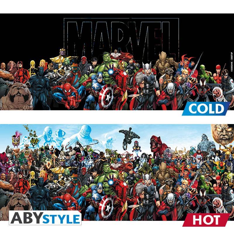 Marvel mug heat change (460 ml) - Marvel Heroes / Marvel kubek termoaktywny (460 ml) Bohaterowie Marvela - ABS