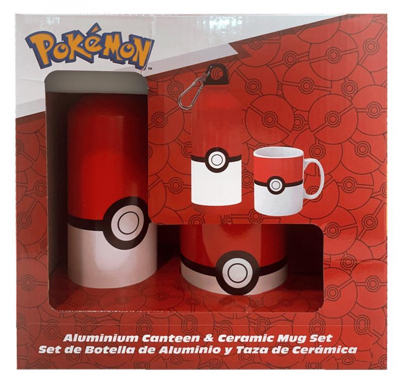 Pokemon gift set: bottle plus mug - Pokeball /Pokemon - Pokeball zestaw prezentowy: butelka plus kubek