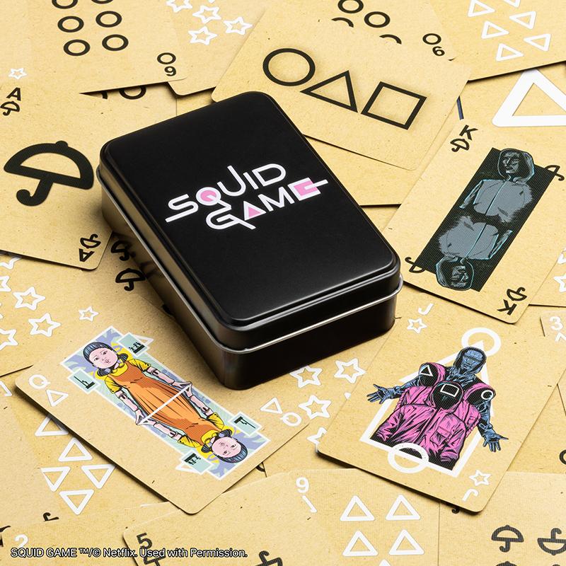 Squid Game Playing Cards in a Tin / karty do gry Squid Game w ozdobnej puszce