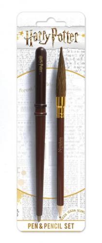 HARRY POTTER (WAND) PEN & PENCIL SET / zestaw Harry Potter długopis (różdżka) plus ołówek (miotła - Nimbus 2000)