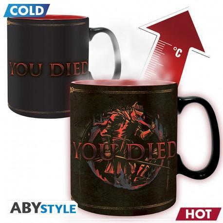 DARK SOULS - Mug Heat Change - 460 ml - You Died / kubek termoaktywny Dark Souls - 460 ml - You died - ABS