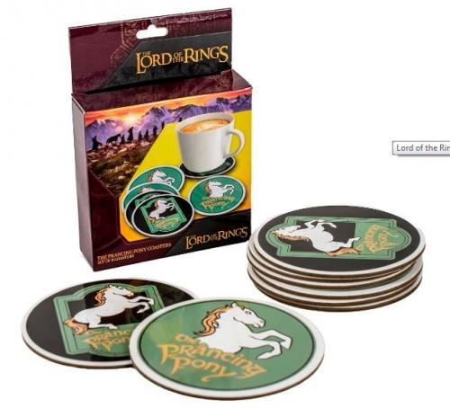 Lord of the Rings: Prancing Pony Coasters (6 pcs) / Władca Pierścieni zestaw podkładek - Pod Rozbrykanym Kucykiem (6 szt)