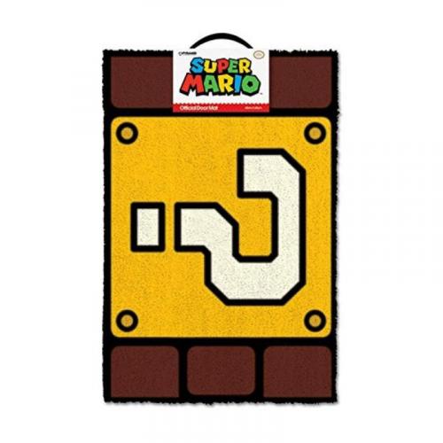 SUPER MARIO (QUESTION MARK BLOCK) DOOR MAT / wycieraczka pod drzwi Nintendo SUPER MARIO ( ? ) (60x40 cm)