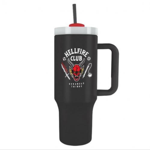 Stranger Things (Hellfire Club) travel cup with straw (1180 ml) / Stranger Things (Hellfire club) kubek podróżny ze słomką (1180 ml)