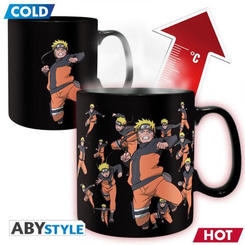 NARUTO SHIPPUDEN mug heat change (460 ml) - Multicloning / Naruto Shippuden kubek termoaktywny (460 ml) Multicloning - ABS