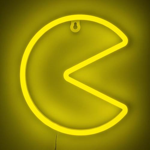 Pac-Man Wall Mountable LED Neon Light (high: 21,50 cm) / Pac-man neonowa lampka ścienna (wysokość: 21,5 cm)